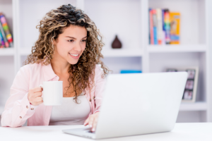 Woman on the computer